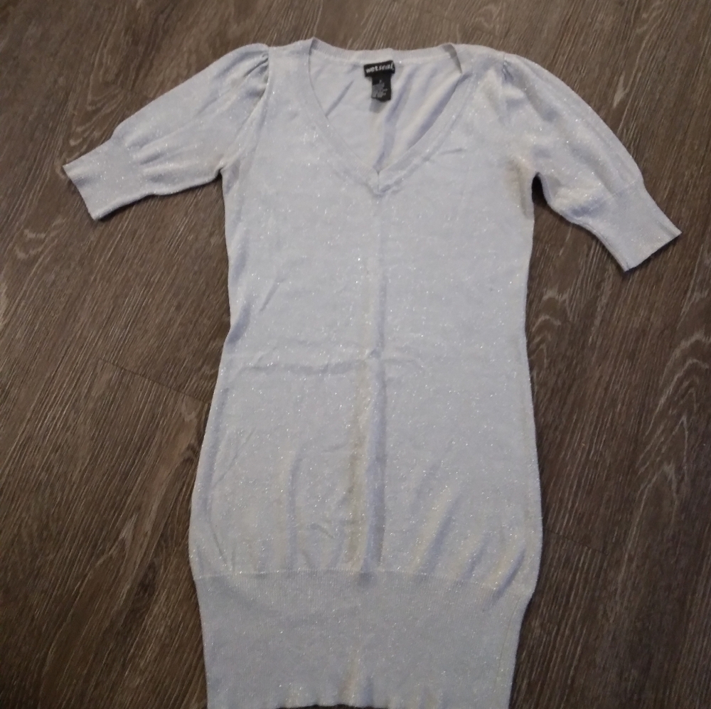 Gray sparkling dress